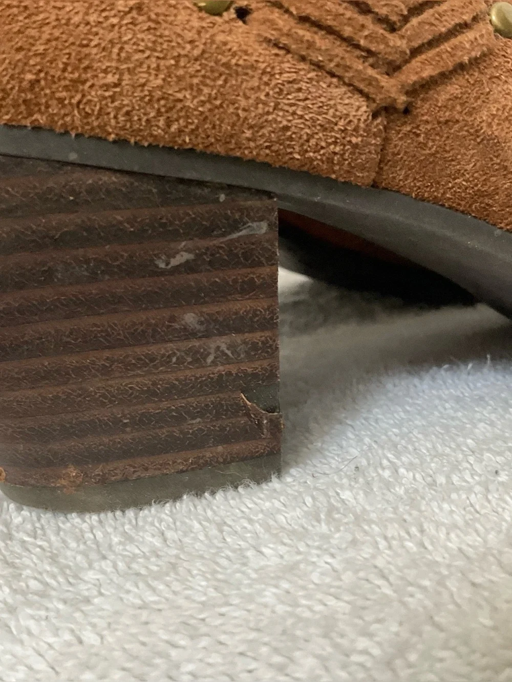 Franco Fortini Nicolette Brown Suede Ankle Booties Size 8 Zip Close Western